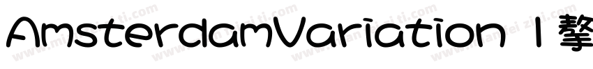 AmsterdamVariation 1字体下载字体转换